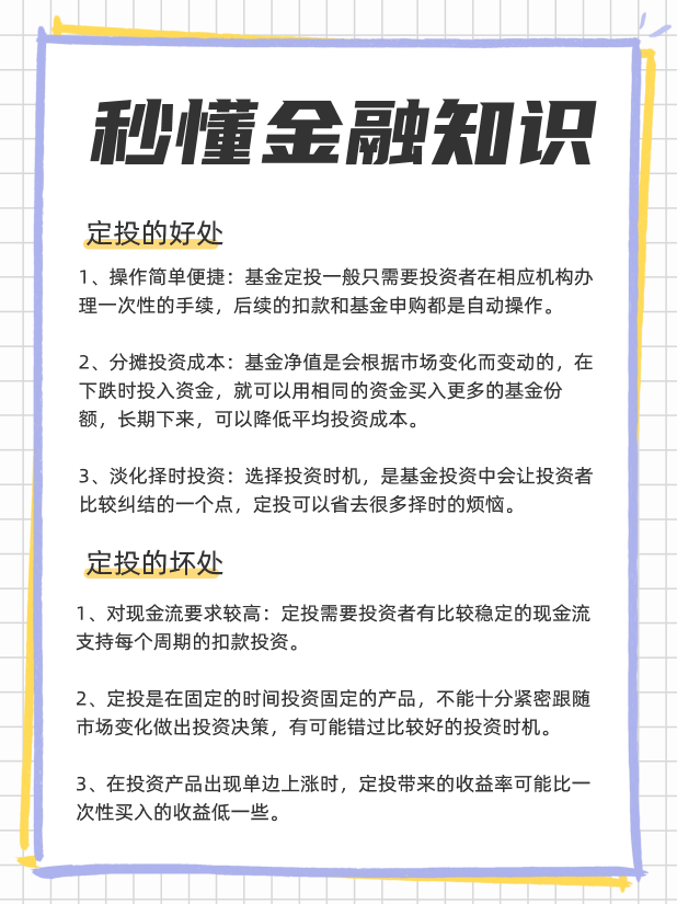 做定投的好处和坏处什么人适合定投？(图1)