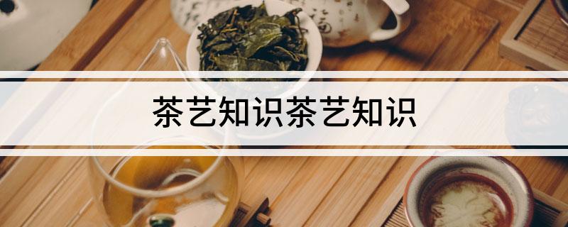 茶艺知识茶艺知识(图1)